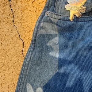 Heaven by Marc Jacobs Denim Floral Skirt